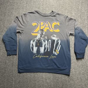 2 Pac California Love Sweatshirt Men's XL (46-48) Gray/Blue Ombre